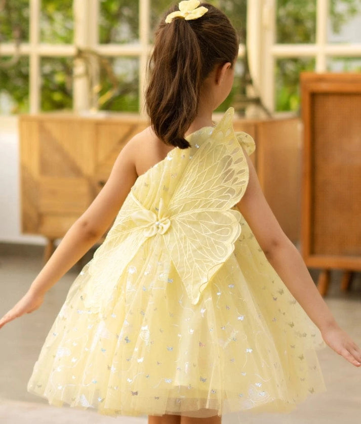 Yellow Butterfly Frock