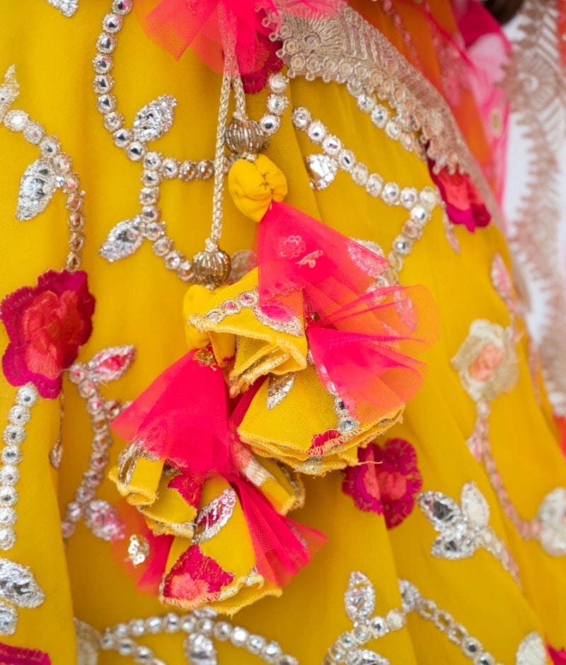 Yellow Gota Embroidered Anarkali