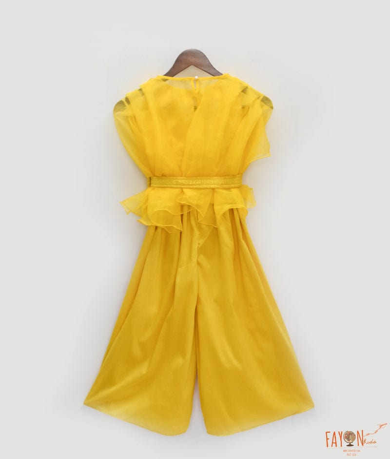 Yellow Top and Pant with Cape