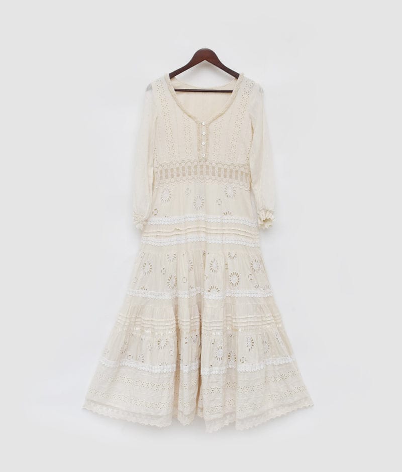 Manufactured by FayonKids Off white Dress