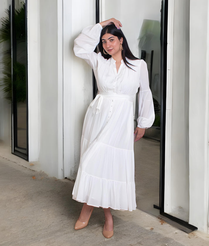 Manufactured by FayonKids Offwhite Dress