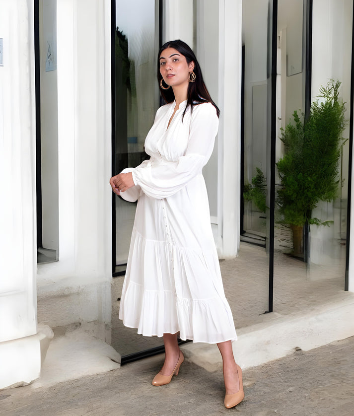 Manufactured by FayonKids Offwhite Dress