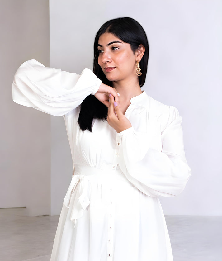 Manufactured by FayonKids Offwhite Dress