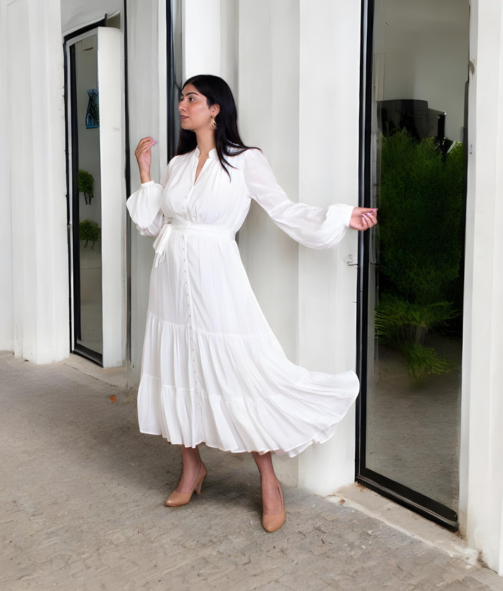 Manufactured by FayonKids Offwhite Dress