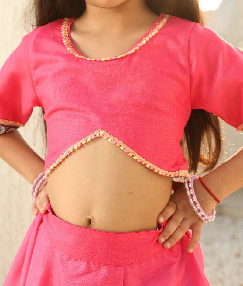 Manufactured by FayonKids Pretty in Pink- Lehenga Choli Set