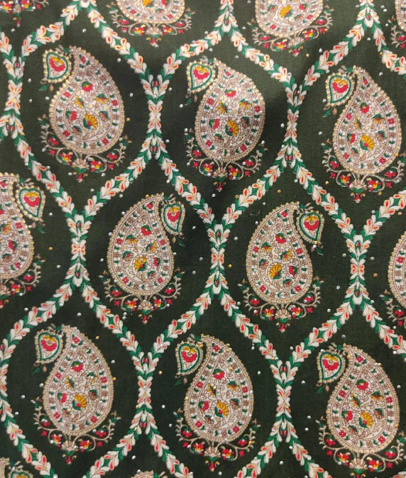 Pret Green Printed Kurti Sharara