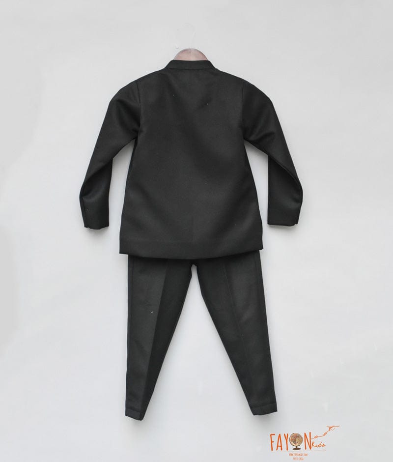 Black Bandgala with Black Pant for Boys