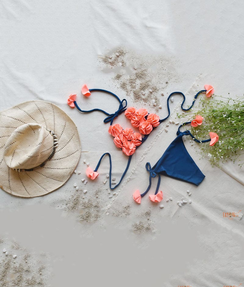 Blue Peach Swim Wear for Girls
