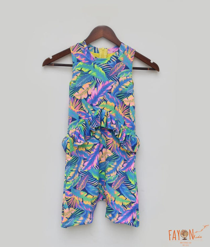 Blue Print Swimwear for Girls