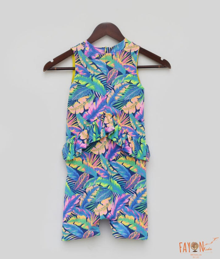 Blue Print Swimwear for Girls