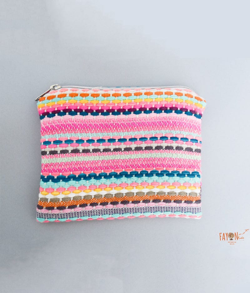 Fayon Kids Multi Colour Knitted Small Pouch for Girls