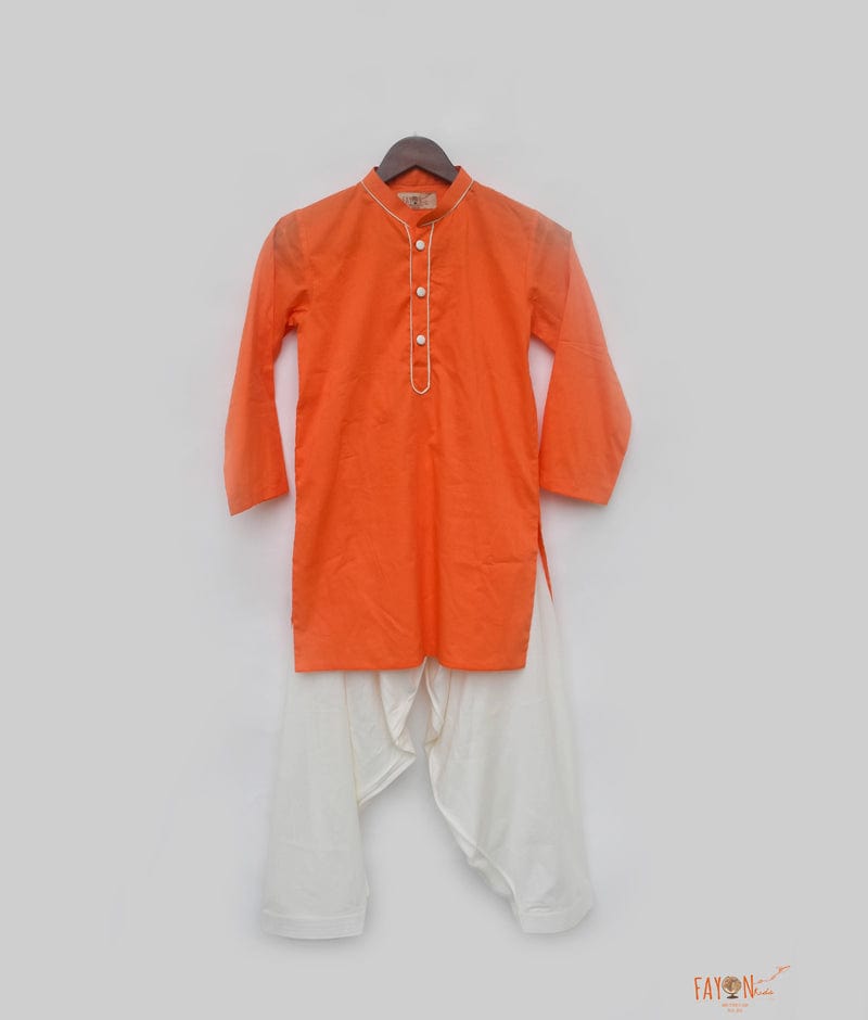 Orange Kurta with Salwar for Boys