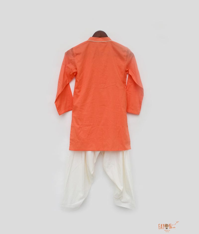 Orange Kurta with Salwar for Boys