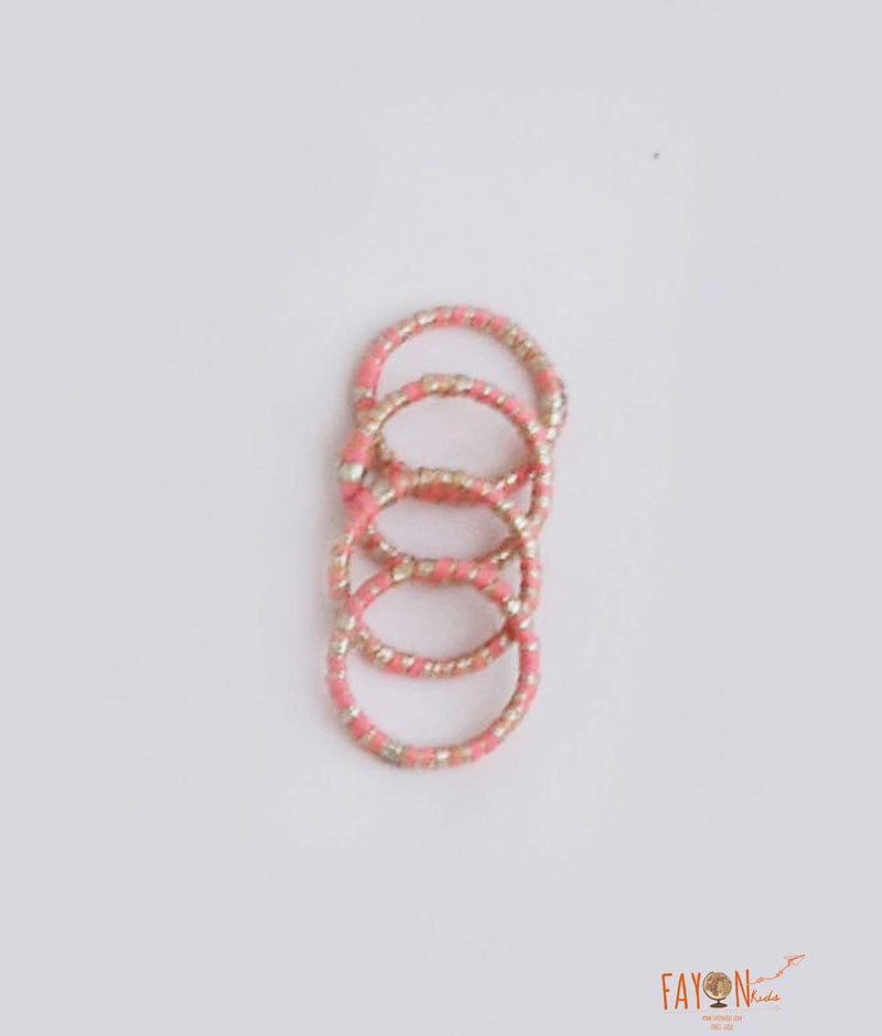 Fayon Kids Pink Golden Bangle for Girls