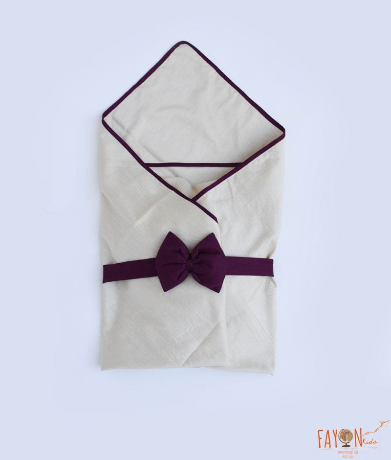 Wine Burgundy Waist Coat and Off white Shirt Pant for Boys