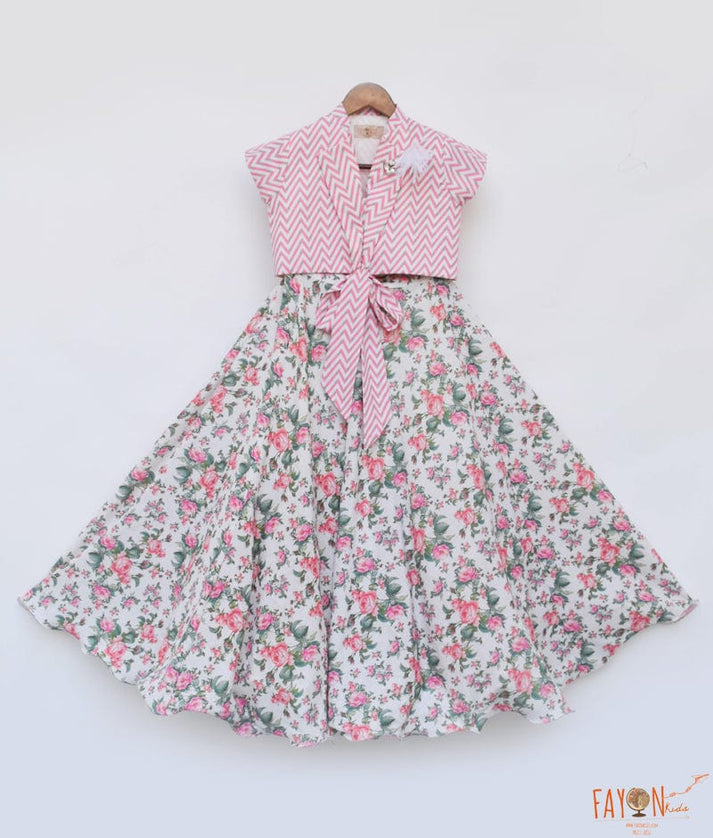 Manufactured by FAYON KIDS (Noida, U.P) Pink Floral Print Lehenga Choli for Girls