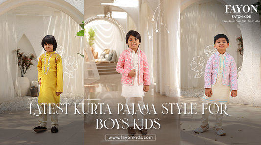 latest kurta pajama style for boys kids