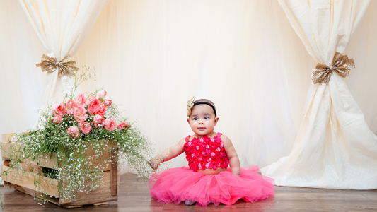 Beautiful First Birthday Party Dress for Baby Girls