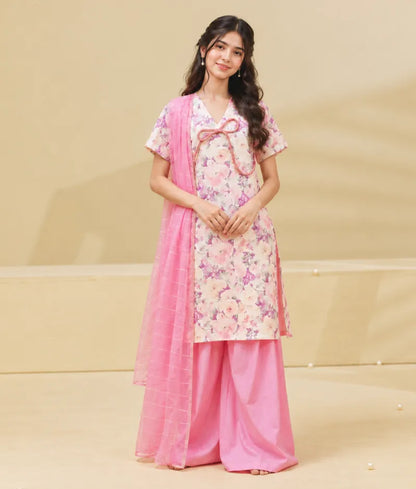 Floral Printed Kurti with Salwar