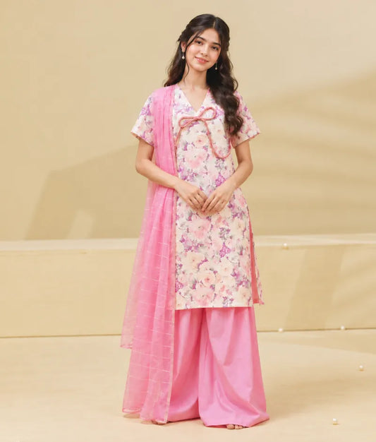 Floral Printed Kurti with Salwar
