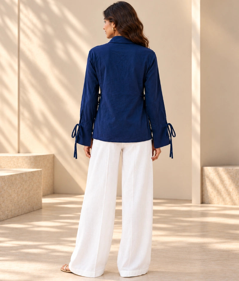 Blue Linen Shirt