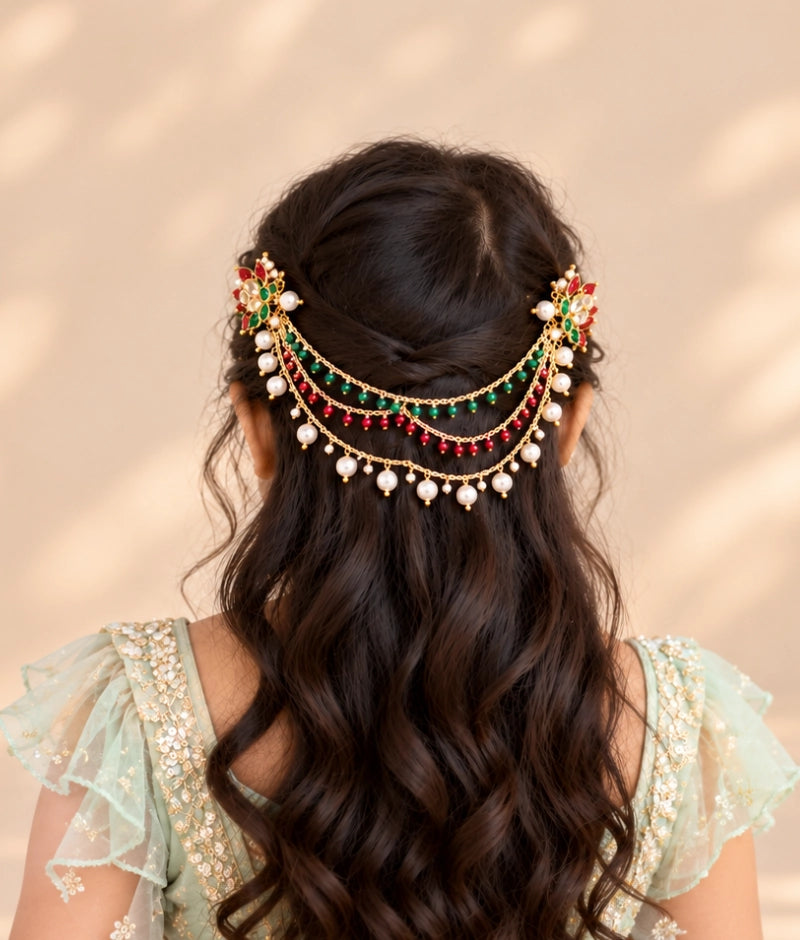 Draped Pearl Hair Accessories