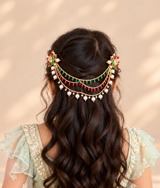 Draped Pearl Hair Accessories - Draped Pearl Hair Accessories
