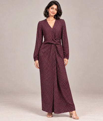 Brown Polka Dot Dress - Brown Polka Dot Dress