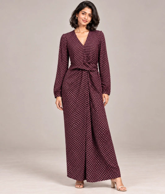 Brown Polka Dot Dress - Brown Polka Dot Dress