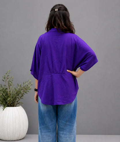 Purple Linen Shirt