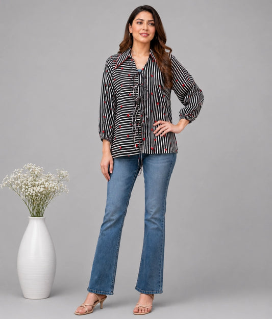 Black Printed Shirt