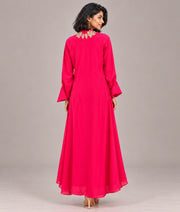 Pink Embroidered Dress
