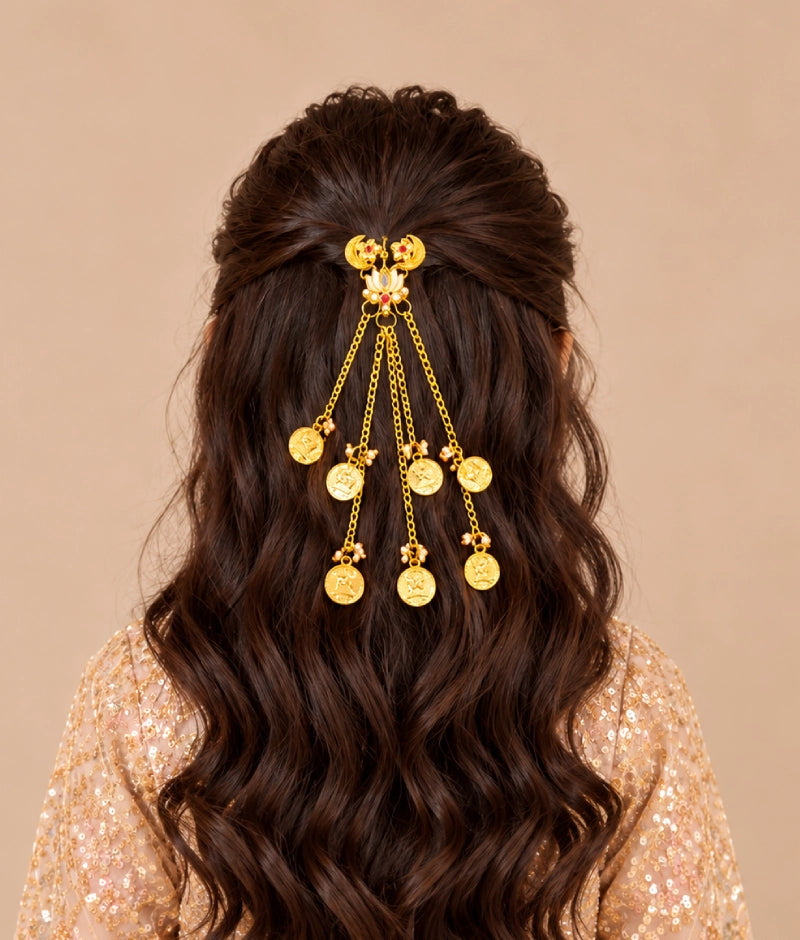 Ornate Gold Hair Chains