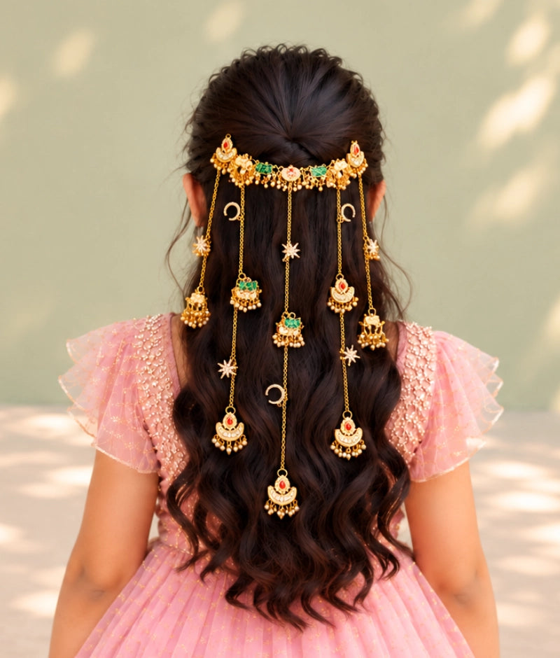 Sunlit Cascades of Gold and Pearls