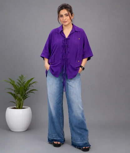 Purple Linen Shirt