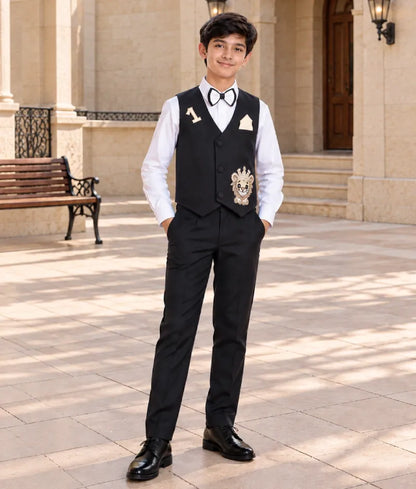 Classic Charm: Blue Waistcoat Set