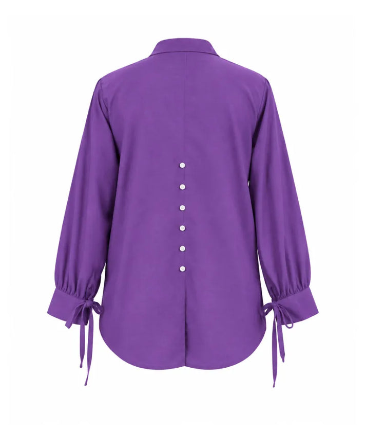 Label Aubergine Purple Linen Shirt