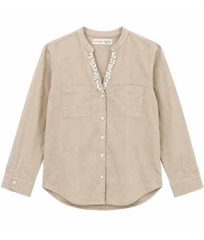 Label Beige Linen Shirt