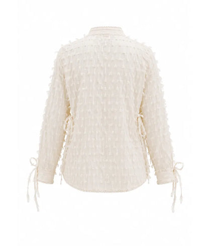 Label Beige Tassel Shirt