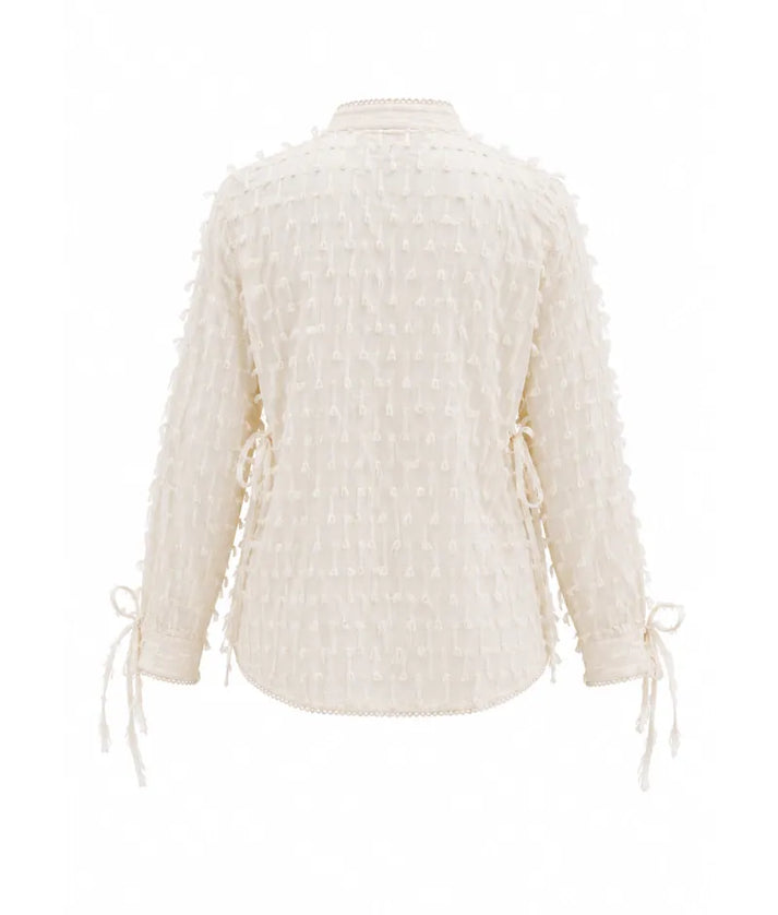 Label Beige Tassel Shirt
