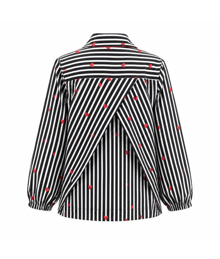 Label Black Printed Shirt
