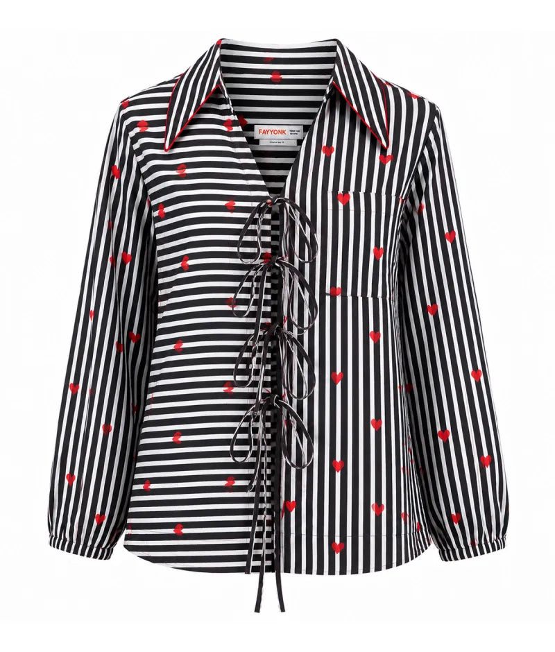 Label Black Printed Shirt