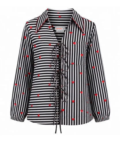 Label Black Printed Shirt
