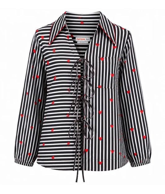 Label Black Printed Shirt