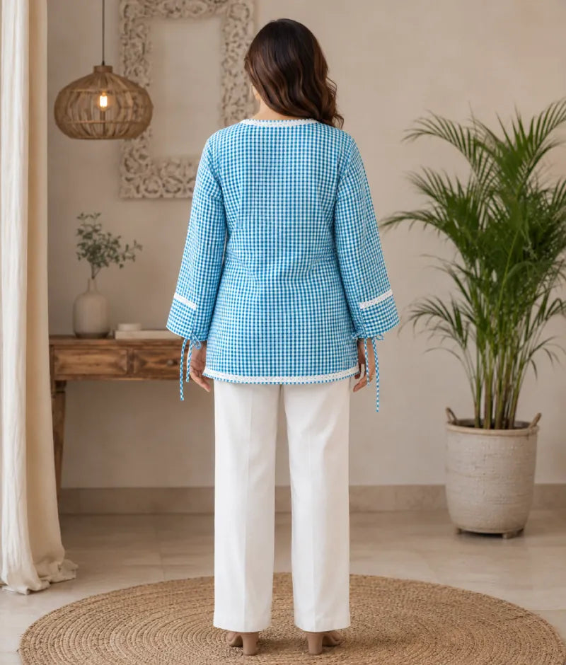 Label Blue Check Shirt