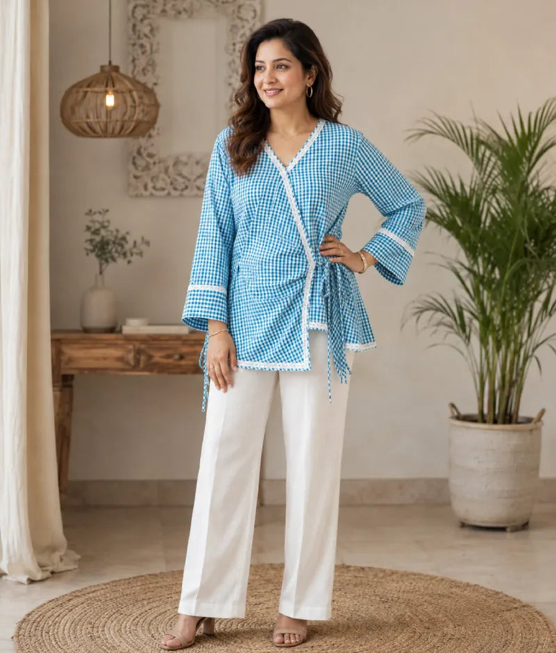 Label Blue Check Shirt