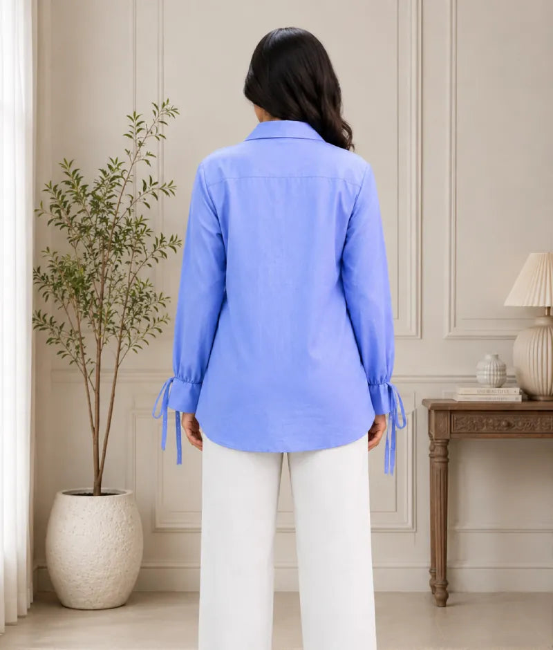 Label Blue Linen Shirt