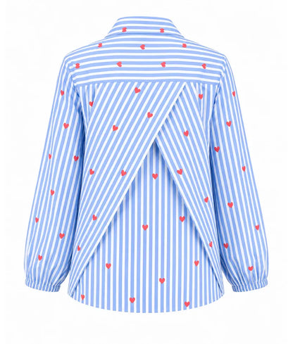 Label Blue Printed Shirt