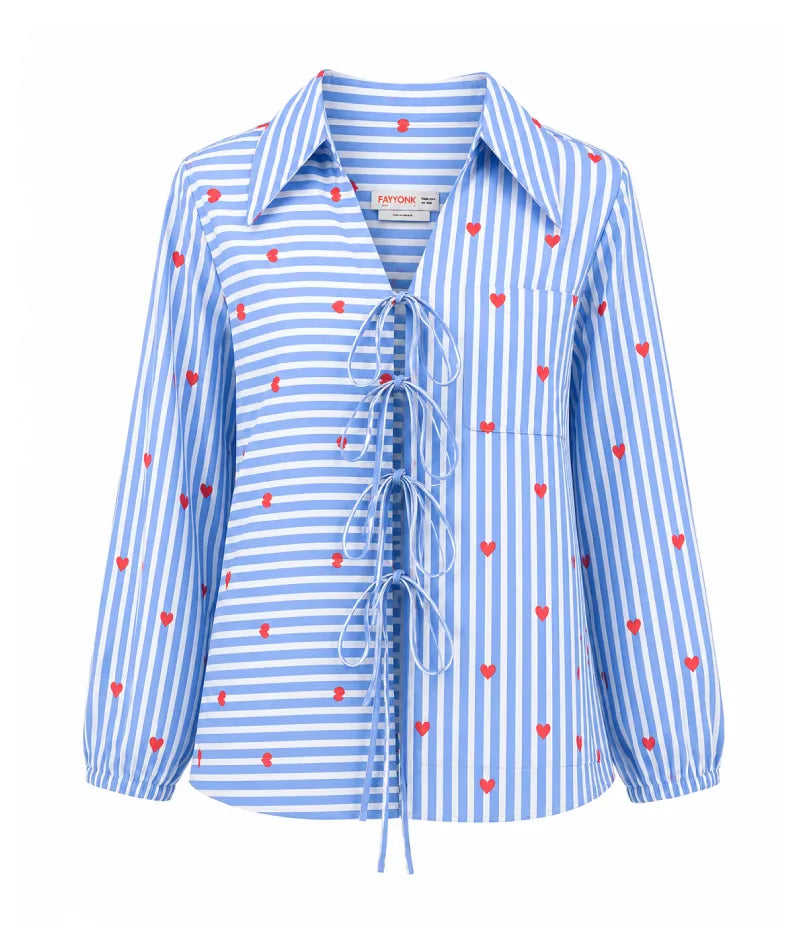 Label Blue Printed Shirt