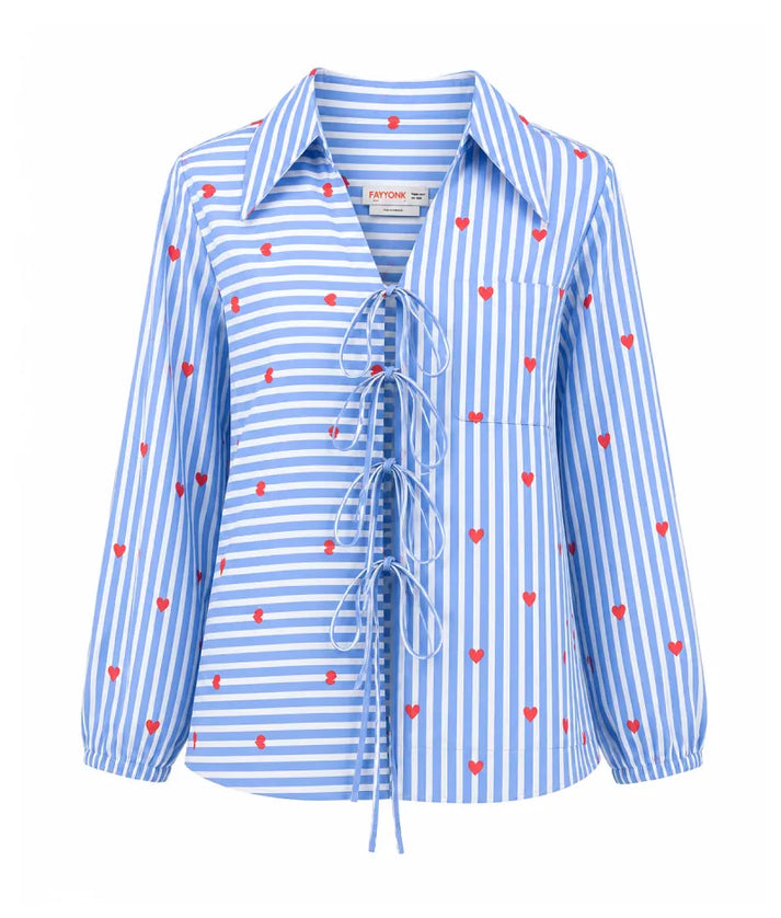 Label Blue Printed Shirt